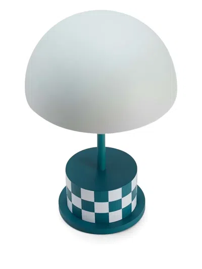 PRINTWORKS DOME-SHAPED CHECKERBOARD LAMP (27CM X 19CM)