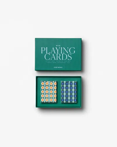 Printworks Double Playing Cards, Classic In Green
