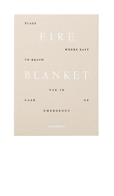 Printworks Fire Blanket In Neutral