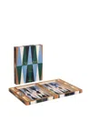 Printworks Geometric Lacquered Backgammon Set (24cm X 31cm) In Multi
