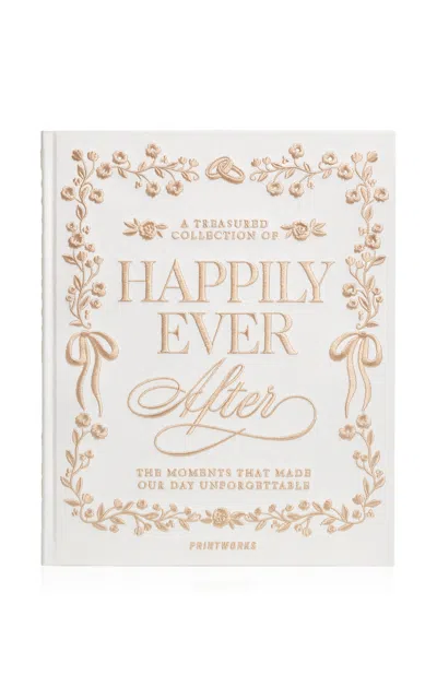 Printworks Happily Ever After Embroidered Photo Album In White