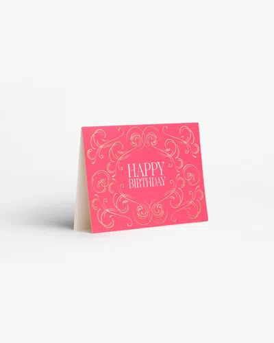 Printworks Happy Birthday, Red In Pink