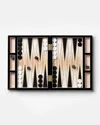 Printworks Lacquered Backgammon, Black