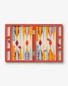Printworks Lacquered Backgammon, Red