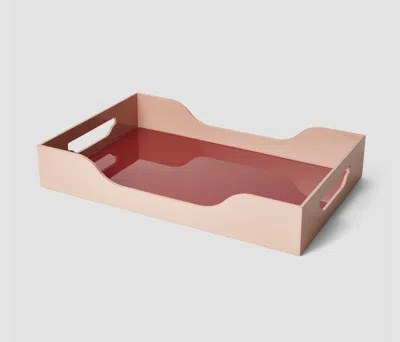 Printworks Lacquered Tray - Maroon, L In Pink