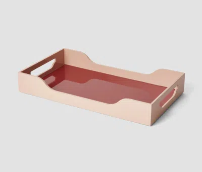 Printworks Lacquered Tray - Maroon, M In Pink