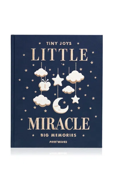 Printworks Little Miracle Embroidered Photo Album In Blue