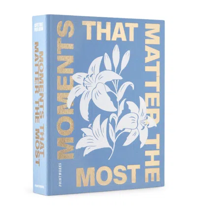 Printworks Moments That Matter The Most Photo Album In Blue
