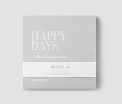 Printworks Photo Album - Happy Days (s) In Gray