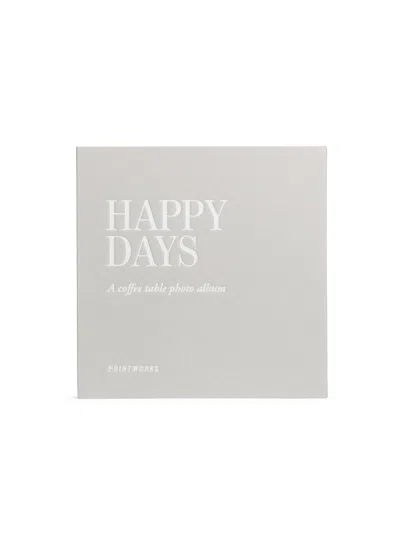 Printworks Photo Album Happy Days In Gray