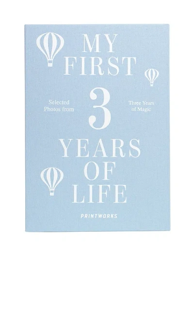 Printworks Photo Book Baby 3-pack My First 3 Years In Blue