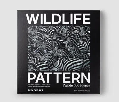 Printworks Puzzle - Zebra (500 Pieces) In Black