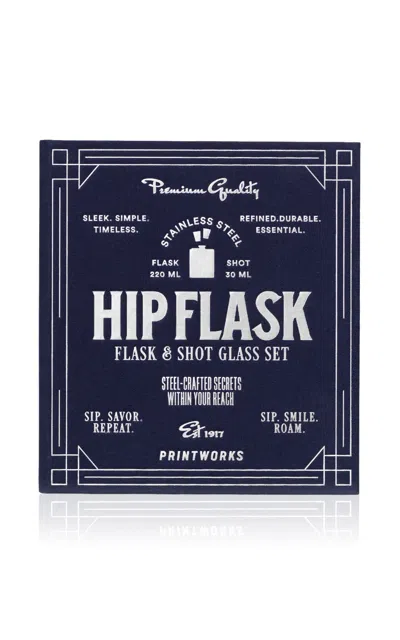 Printworks The Essentials: Hip Flask In Blue