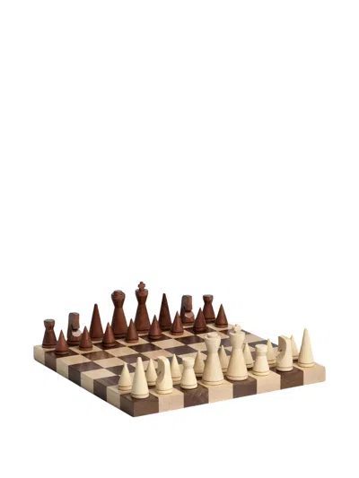 Printworks The Minimalist Wood Chess Set (30cm X 30cm) In Brown