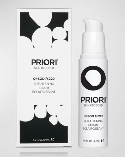 Priori Skincare Q And Sod Fx220 Brightening Serum, 1 Oz. In White