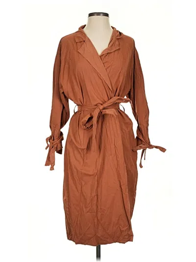 Pre-owned Priory Casual Dress In Brown