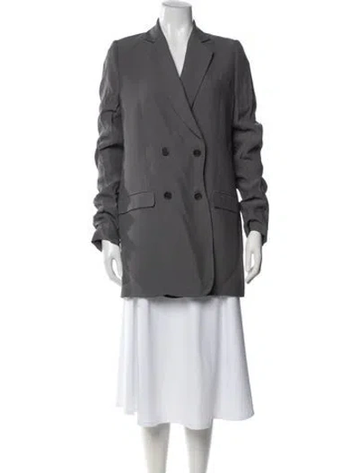 Pre-owned Priscavera Blazer In Gray