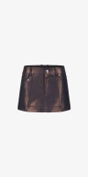 Priscavera A-line Mini Skirt In Indigo Bronze