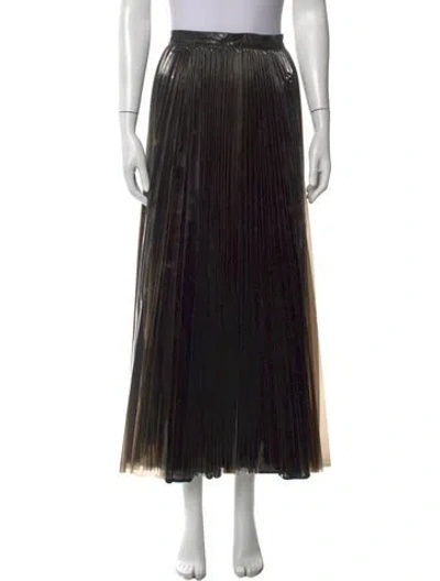 Pre-owned Priscavera Long Skirt In Black