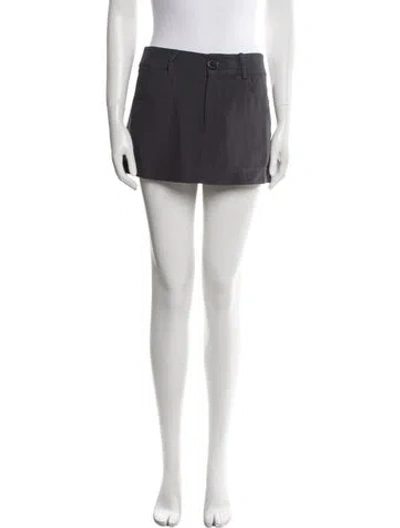 Pre-owned Priscavera Mini Skirt W/ Tags In Gray