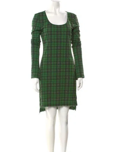 Pre-owned Priscavera Nylon Knee-length Dress W/ Tags In Green