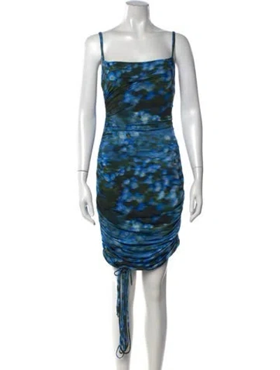 Pre-owned Priscavera Nylon Mini Dress W/ Tags In Blue