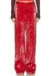 Priscavera Rainwear Trouser Pants In Crimson In Crimson