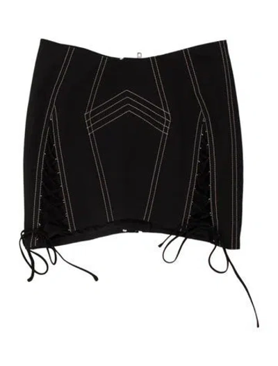 Pre-owned Priscavera Square Neckline Sleeveless Crop Top In Black