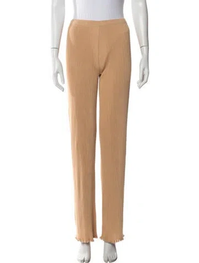 Pre-owned Priscavera Straight Leg Pants W/ Tags In Orange