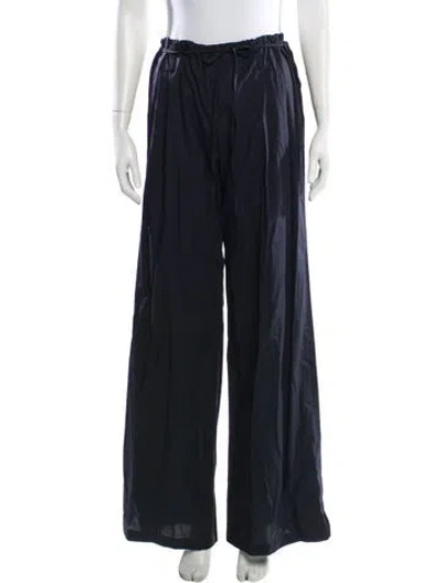 Pre-owned Priscavera Wide Leg Pants In Blue