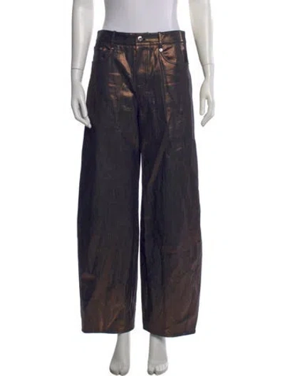 Pre-owned Priscavera Wide Leg Pants In Blue