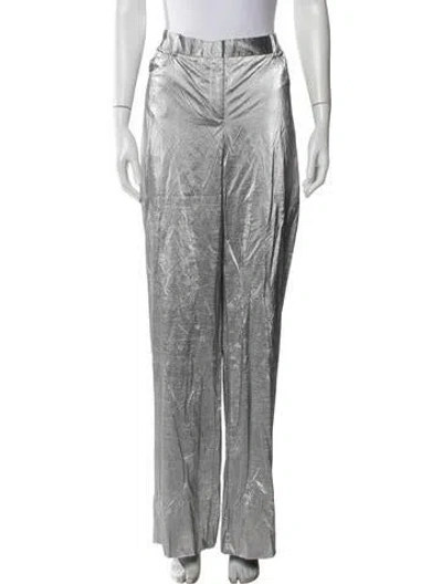 Pre-owned Priscavera Wide Leg Pants W/ Tags In Silver