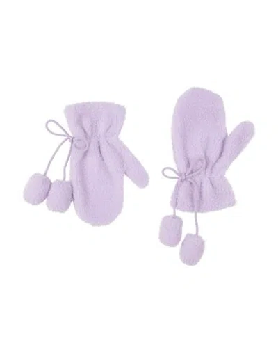 Priscavera Woman Gloves Lilac Size Onesize Polyester In Purple