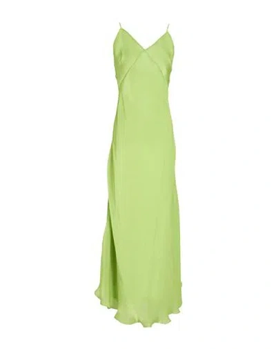 Priscavera Woman Maxi Dress Lime Green Size M Polyester In Multi
