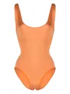 Prism Amorous Ribbed-panel Body In Orange