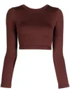 Prism Evoke Cropped Top In Brown