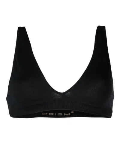 Prism Graceful Ribbed Bra In Black