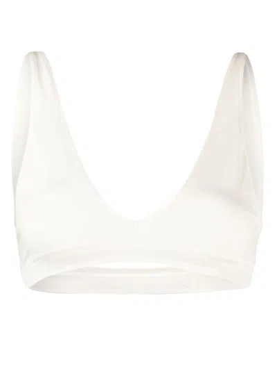 Prism Graceful Ribbed Bra In White