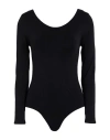 Prism Woman Bodysuit Black Size 1 Polyamide, Elastane In Black