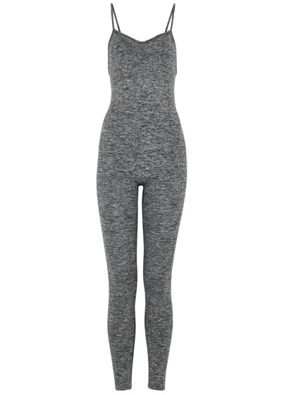 Prism2 Balanced Stretch-jersey Jumpsuit In Gray