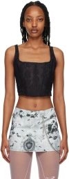 Pristine Ssense Exclusive Black Cherish Corset In Black