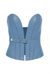 Pritch London Women's Corset Belt In Blue In Blue