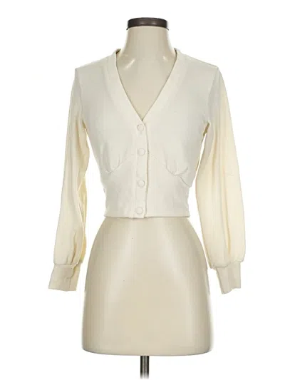 Pre-owned Privacy Please 3/4 Sleeve Blouse In White