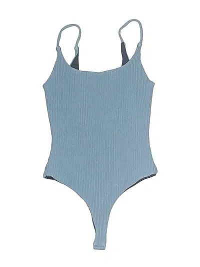Pre-owned Privacy Please Bodysuit In Blue