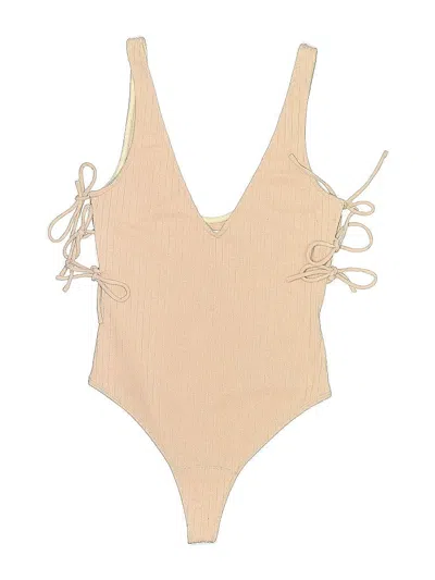 Pre-owned Privacy Please Bodysuit In Brown