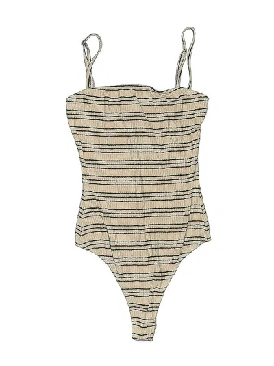 Pre-owned Privacy Please Bodysuit In Brown