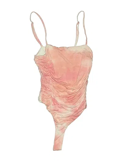 Pre-owned Privacy Please Bodysuit In Pink