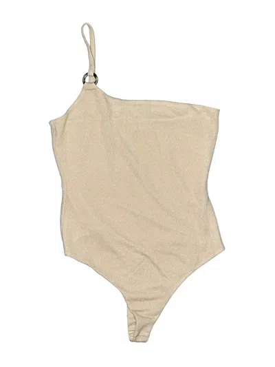 Pre-owned Privacy Please Bodysuit In Tan