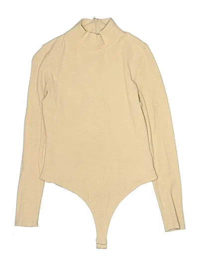 Pre-owned Privacy Please Bodysuit In Tan