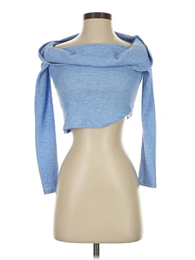 Pre-owned Privacy Please Cardigan Sweater In Blue